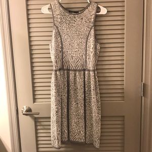 Kensie Dresses Gray and White Dress